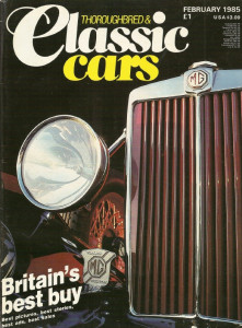 THOROUGHBRED & CLASSIC CARS 1985 FEB - 924, MG18/80